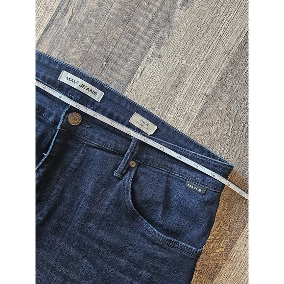 Mavi jeans Zach straight leg strerchy sz 36 x 32 16/18 plus dark wash - Picture 2 of 7